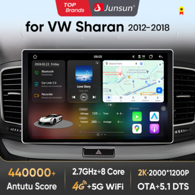Für VW Volkswagen Sharan 2012-2018 Carplay Android13 Autoradio GPS NAVI BT 128GB