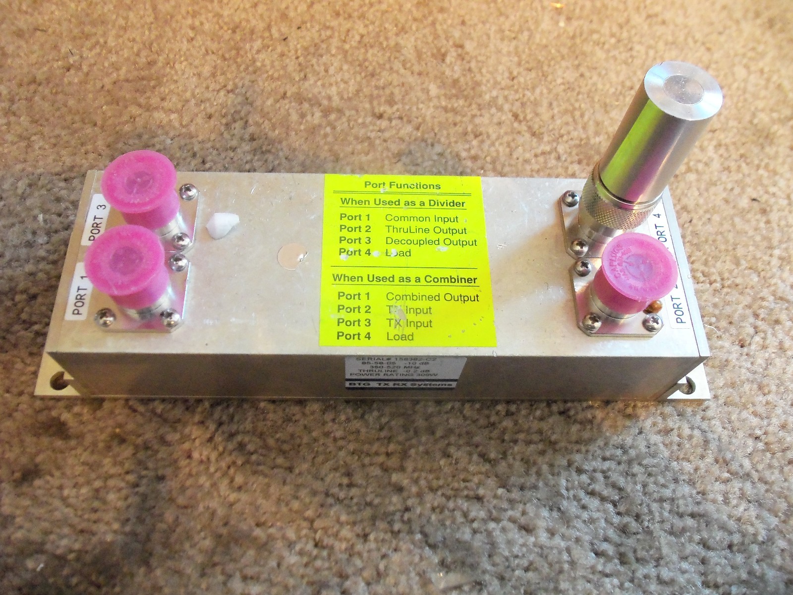 Bird 85-58-05 / -10dB Thruline -0.2dB 300W Hybrid Directional Couplers ...