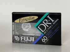 FUJI DR-I Extraslim Audio Cassette Tape 60 minutes New NIB Sealed