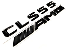 #1 BLACK CLS55+AMG FIT MERCEDES REAR TRUNK EMBLEM BADGE NAMEPLATE DECAL NUMBERS/