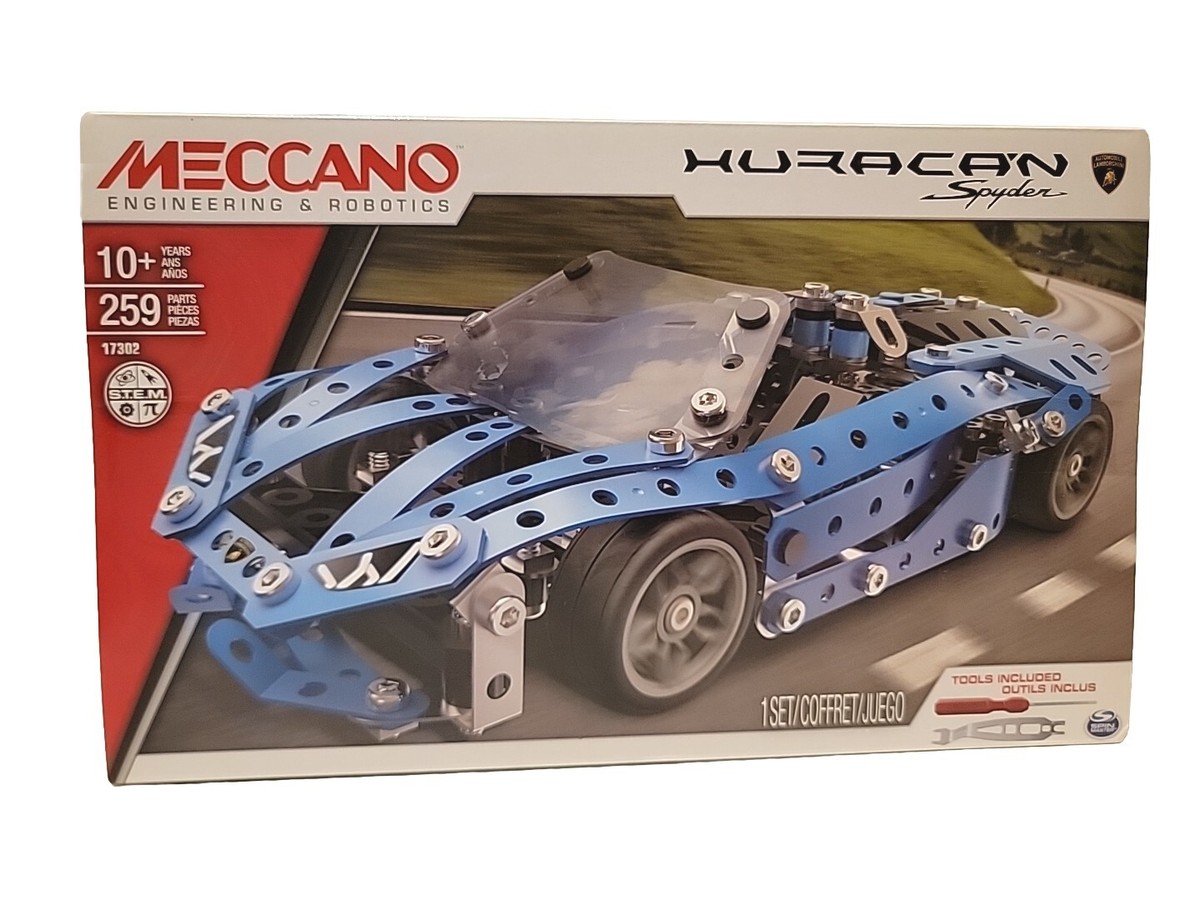 Meccano Lamborghini Huracan Spyder Building Set Engineering Robotics 17302