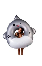 BigMouth x Squishmallows Inflatable Ring Pool Float Shark New