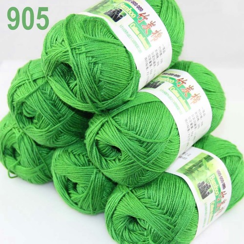 Sale Lot 1-9 Skeins x 50gr Soft Bamboo Cotton Baby Hand Knit Shawls Crochet Yarn - Picture 22 of 129