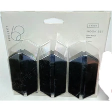 Project 62 3pk Hexagonal Galaxy Shield Hook Matte Black (885785069097)