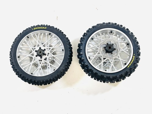 Losi Pro Moto Mx Front Rear Dunlop Tire & Wheel Bearings, Rotors, Sprocket New - Picture 4 of 6