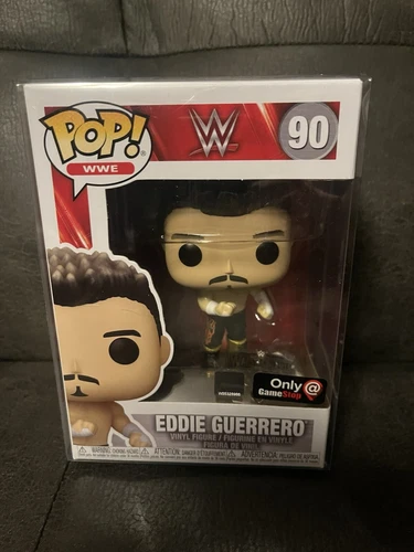 Funko Pop WWE Eddie Guerrero #90 GameStop Exclusive Wrestlemania Pin New In Box