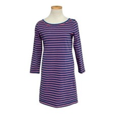 Joie T-Shirt Dress Women's S Small Blue Red Stripes Boatneck Stretchy Comfort