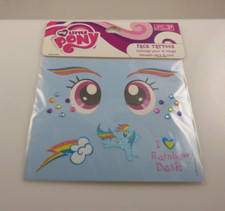 tattoos body art skin Halloween My little pony bling stars twilight sparkle face