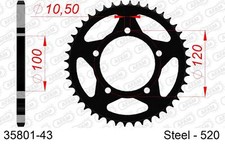 AFAM Steel Crown 35801-43 Step 520 APRILIA RS 660 2020 -2022