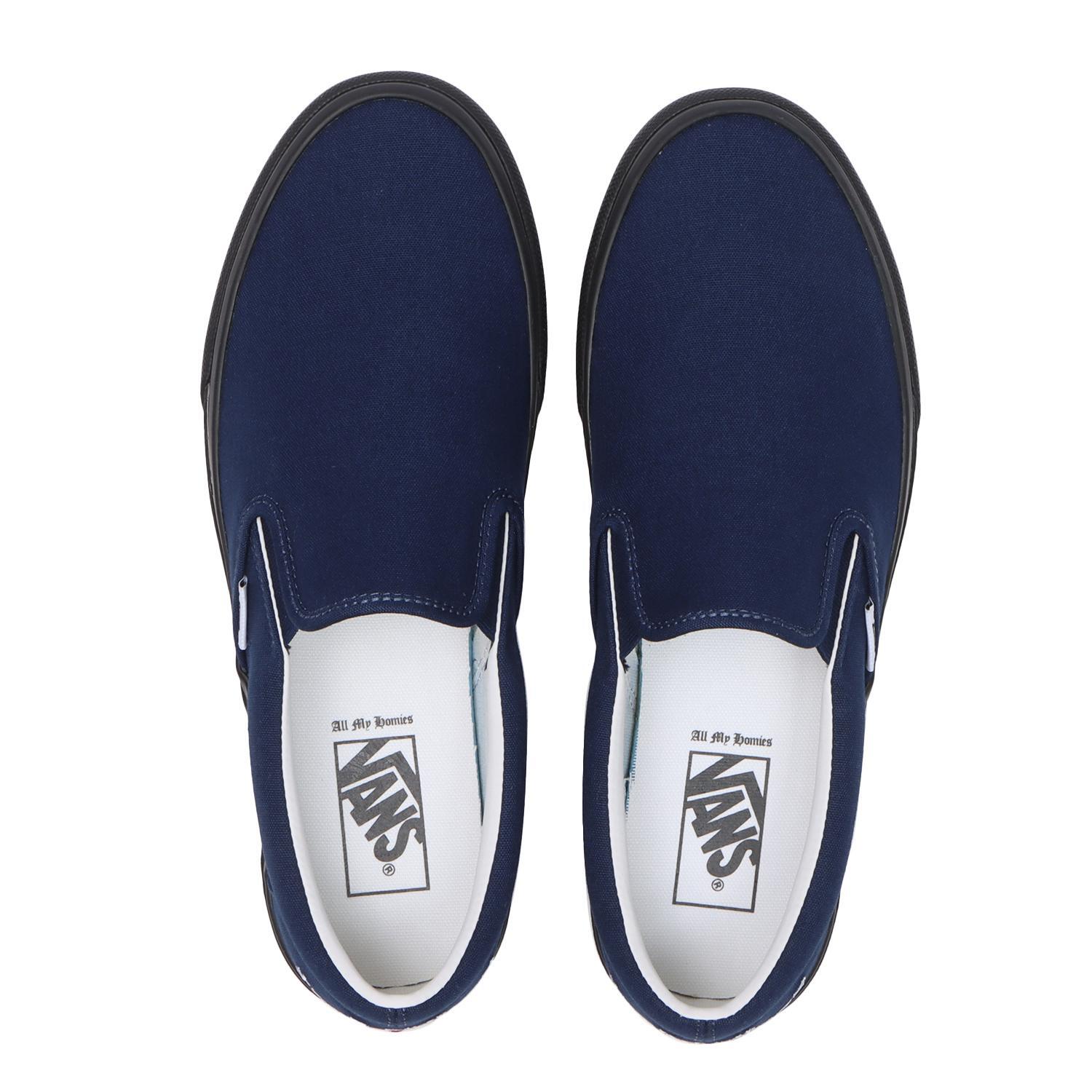 V98CF-ZORN All My Homies Vans Slip-On Navy (Men's) image 3