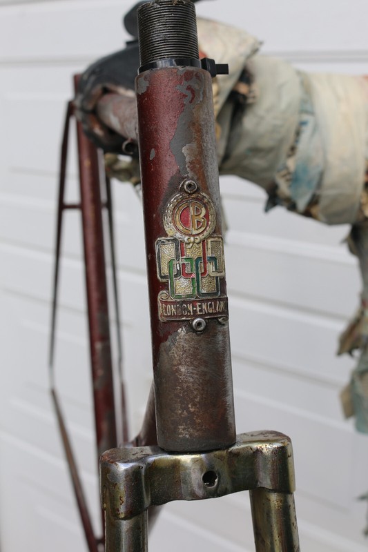 1954 CLAUD BUTLER JUBILEE,LUGLESS RACING BIKE FRAMESET,WITH ORIGINAL BUILD CARD.