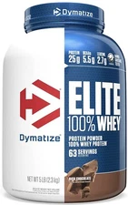 Dymatize Elite 100% Whey Protein Powder, 25g Protein, 5.5g  Rich Chocolate