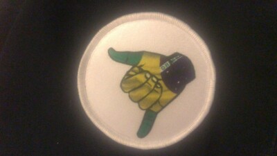 3 Zoll Bjj Brasilien Stil Shaka Hand Jiu Jitsu Gi Sublimation Aufnäher Patch