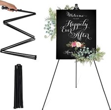 Easel Stand for Wedding -Foldable Portable 168cm High Display Easel Poster Stand
