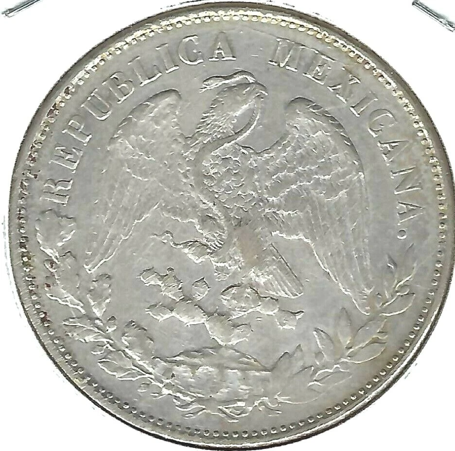 1898 MO AM Mexico Circulated Silver One Peso Coin - Image 2 of 2