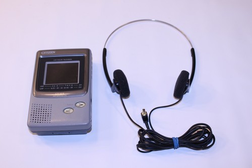 VTG Citizen ST755-1A LCD TV Portable Working Player CBM Pocket Color Retro Rare - Picture 11 of 12