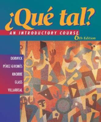 Que tal An Introductory Course with Listening Comprehension Audio CD a - GOOD