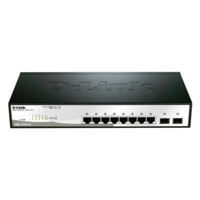 Managed Web Switch - D-Link Smart+ 8 Port 10/100/1000Mbps + 2 SFP Ports