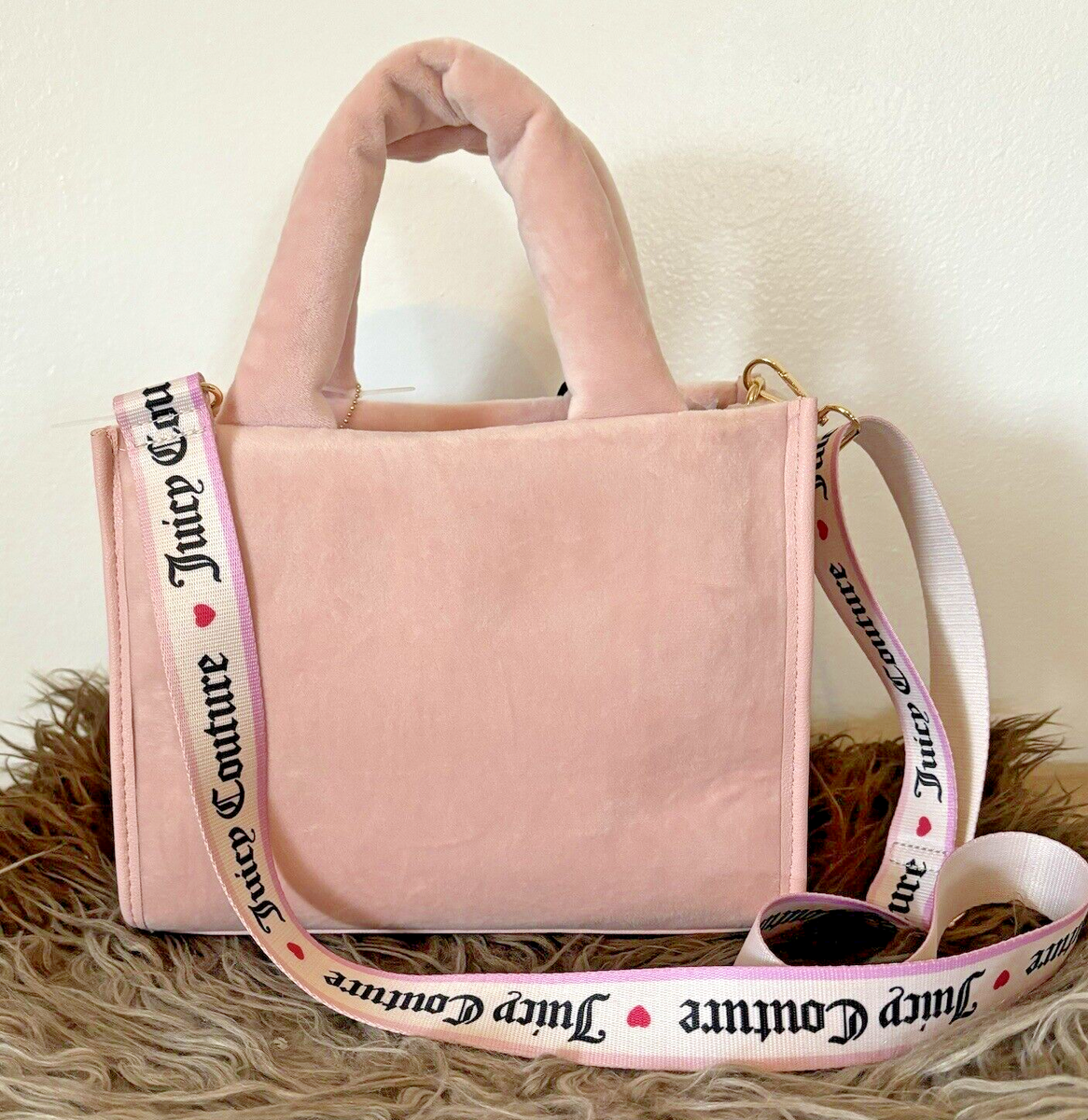 Juicy Couture Bag Extra Spender Mini Tote Velvet Satchel