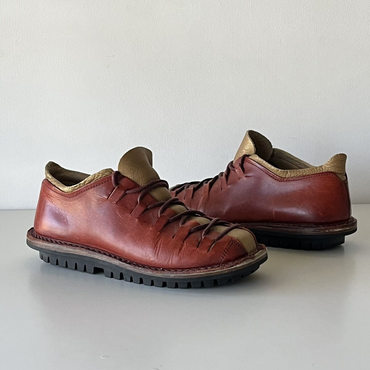 Trippen Size 37 Sport Brown Low Top Boots Germany Women's 7 Trippen Size 37 Sport Brown Low Top Boots Germany Women's 7