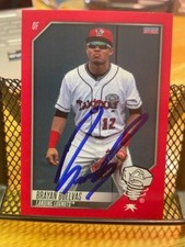 Brayan Buelvas Signed Autographed 2022 Lansing Lugnuts Team Set Card Oakland A's