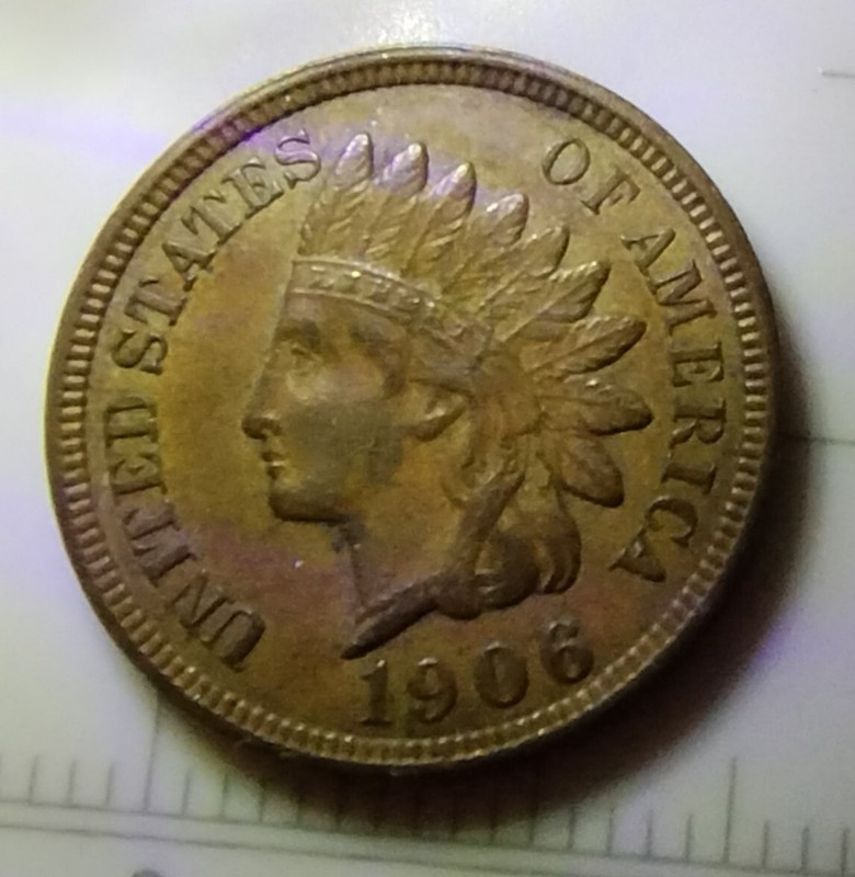 1906 P INDEAN HEAD PENNY CIRCULATED BU. MS60IP