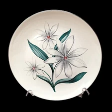 Vintage 1955 4 Pieces Of Homer Laughlin Rhythm Bali Pattern Dinner Plate 10” USA