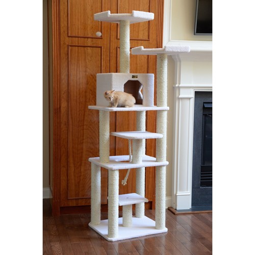 Armarkat Model B7801 Classic Cat Tree in Ivory, Jackson Galaxy Approved, Six Lev - Picture 4 of 10