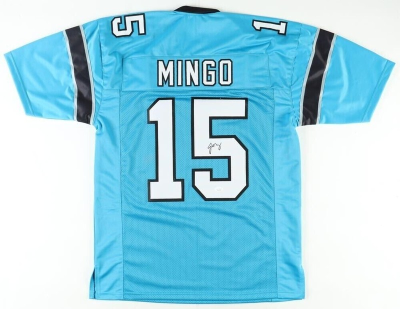Jonathan Mingo Signed Panthers Jersey (JSA COA) Carolina 2023 #2 Pick / Receiver