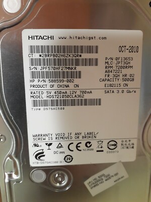 Hitachi HDS721050CLA362 500GB 3.5 