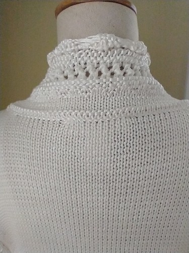 White House Black Market Ivory Cardigan, Silk Tie & Satin Cami SZ M Heavy Knit - Picture 3 of 14