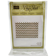 Stampin Up Chevron Textured Impressions Embossing Folder Sizzix Big Shot