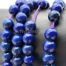 Big Hole Lapis Beads Large Hole 6-12mm Natural Gemstone for Jewelry Making DIY
