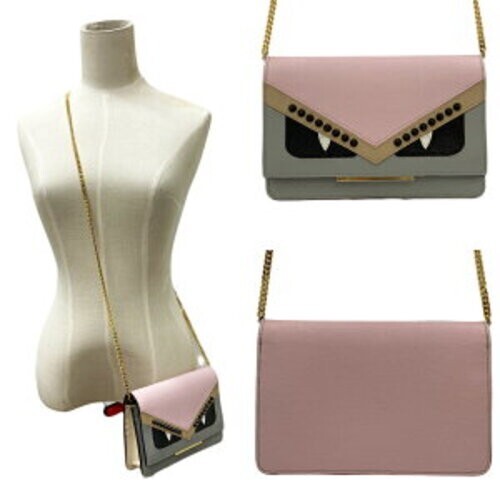 FENDI Monster チェーンウォレット FENDI フェンディ モンスター チェーンウォレット 長財布 レザー