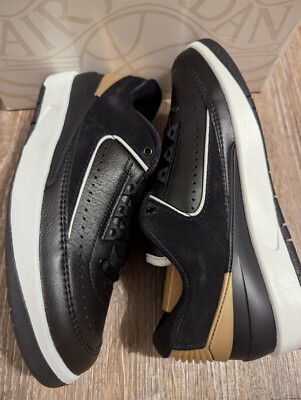Air Jordan 2 retro low schwarz gold in 38.5