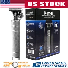 Kemei Cordless Hair Clippers Trimmer Shaver Professional Cutting Beard Barber US