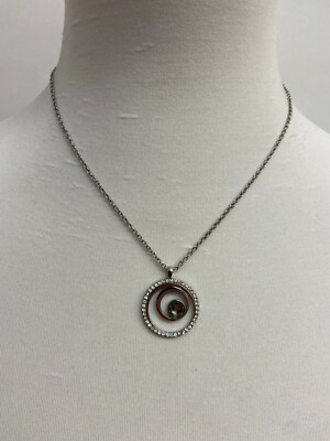 s.Oliver Kette mit Anhänger mit Swarovski  Kristallen Halskette Damenkette  Mode