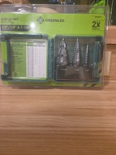 Greenlee Step Bit Set 1/2", 7/8", & 1 1/8"