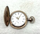 ELGIN POCKET WATCH, 0S, 7J GRADE 320, VINTAGE 1907, GF HUNTER, SERVICED
