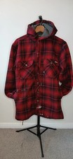 Dickies Fleece Lined Checked Hooded Shacket Size Small