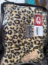 Jeffers Equine Leopard print fleece cooler blanket 75" New