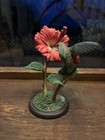 BORDER FINE ARTS ~North American Birds - HUMMINGBIRD With a HIBISCUS ~ — photo 2