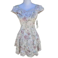 Vintage NWT Jessica McClintock Gunne Sax Floral Dress Girls Size 8