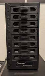 IO CREST Hard Drive Enclosure Supports Multi Bay via USB and eSATA Interface, Bl