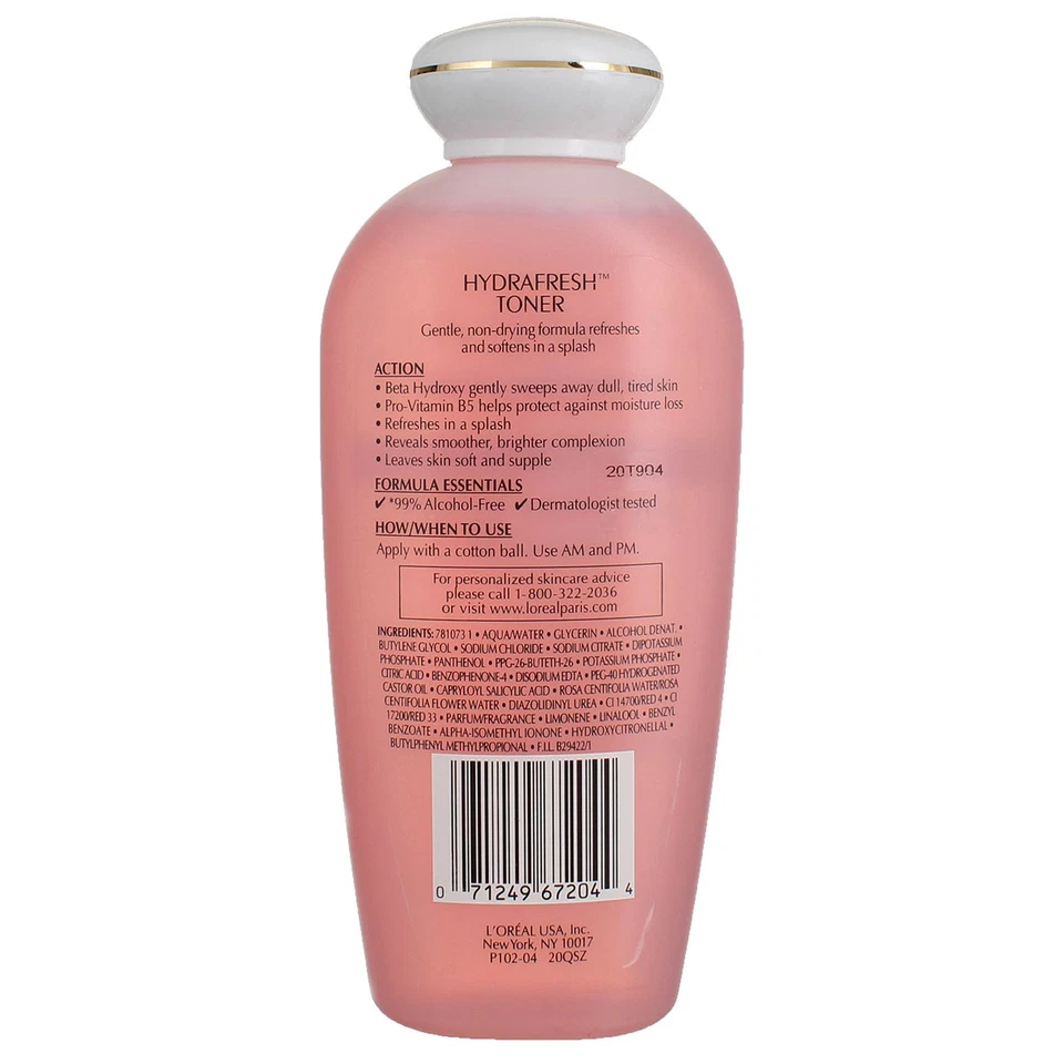 Paquete de 5 tónicos para la piel L'Oreal Paris Dermo Expertise Hydrafresh, 8,5 fl oz Foto 2 de 2