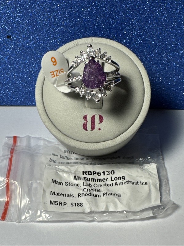 Bomb Party OG Sz 6 Ring “All Summer Long” (RBP6130) Halo 2 Rings