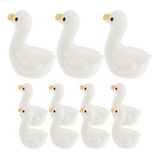  50pcs Mini Goose Figurines: Mini Desk Goose Decor - Miniature Tiny Resin Geese