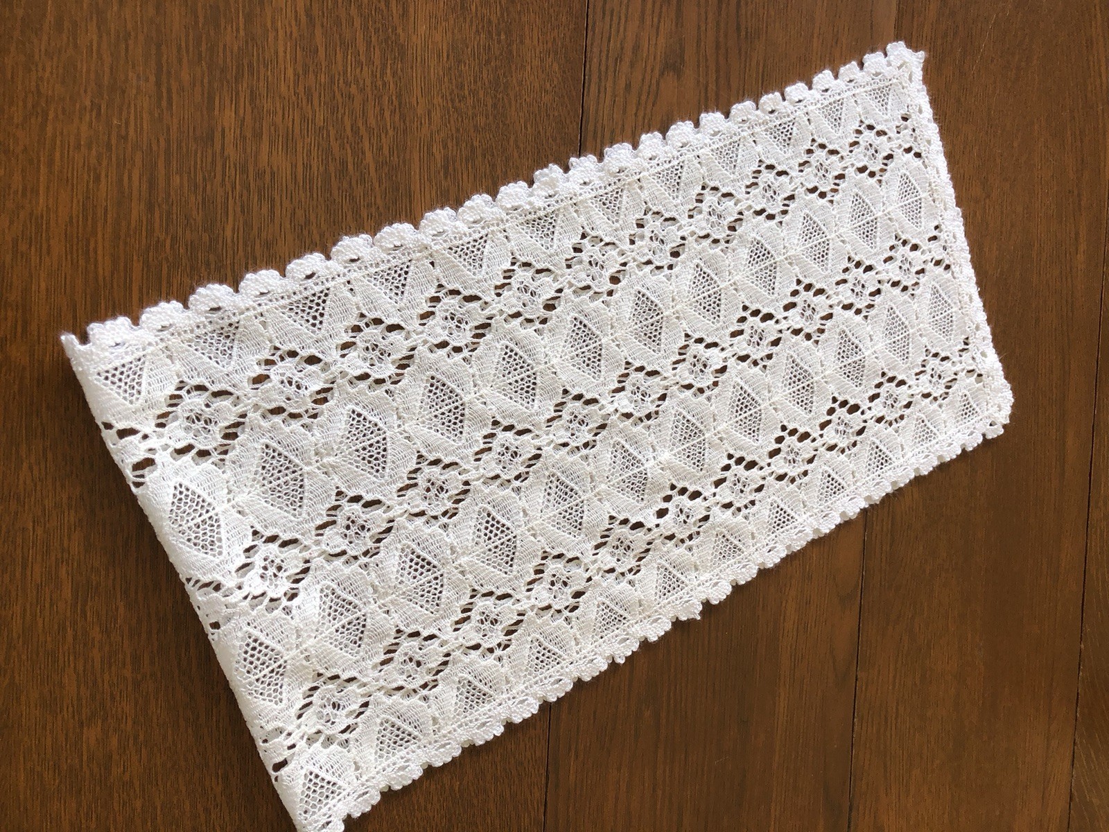 2 Matching Crochet/Lace White Table Runners or Dresser Scarves