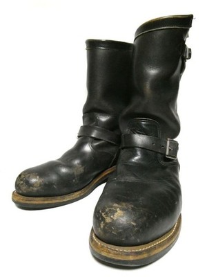 CHIPPEWA Stiefel 27899 Leder Schwarz Engineer Boots Größe 9E