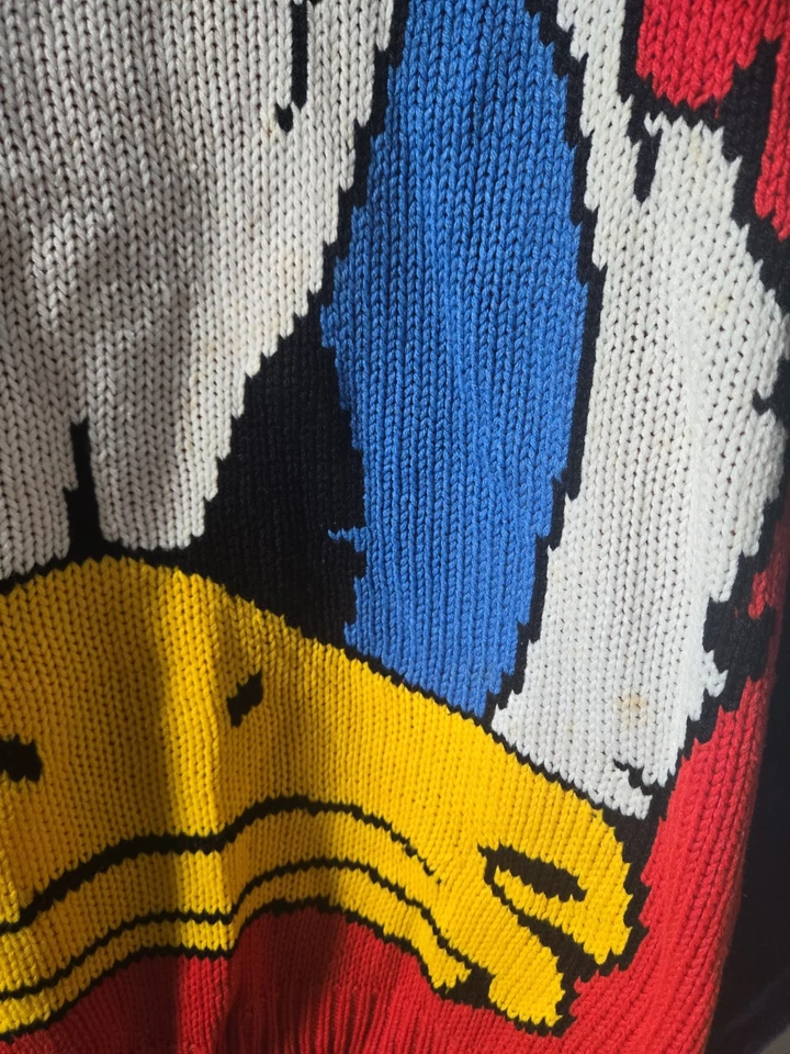 VTG 80s Disney Donald Duck Crewneck Sweater Men's Large - Image 4 of 4